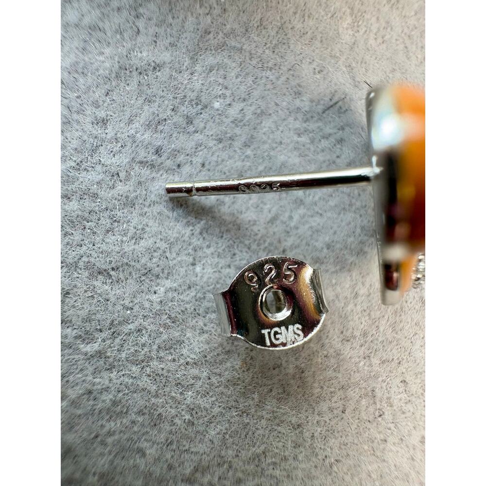 NWT .5CTW Moissanite Squirrel Pushback Earrings - 925 Silver - Picture 4 of 4